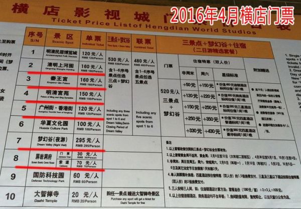 東陽(yáng)橫店影視城門票(到底該買哪種門票劃算)