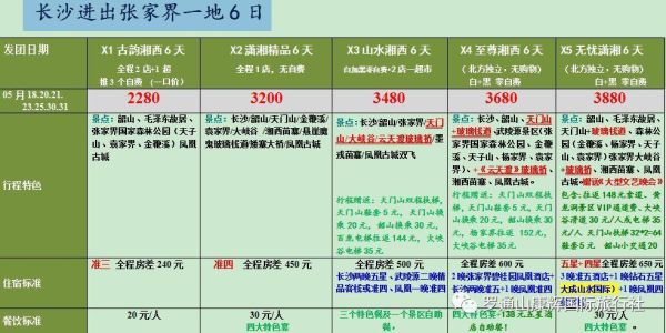 張家界旅行社報價(哪個性價比最高)