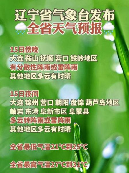 今日鞍山天氣預(yù)報(bào)(明天會(huì)下雨嗎)